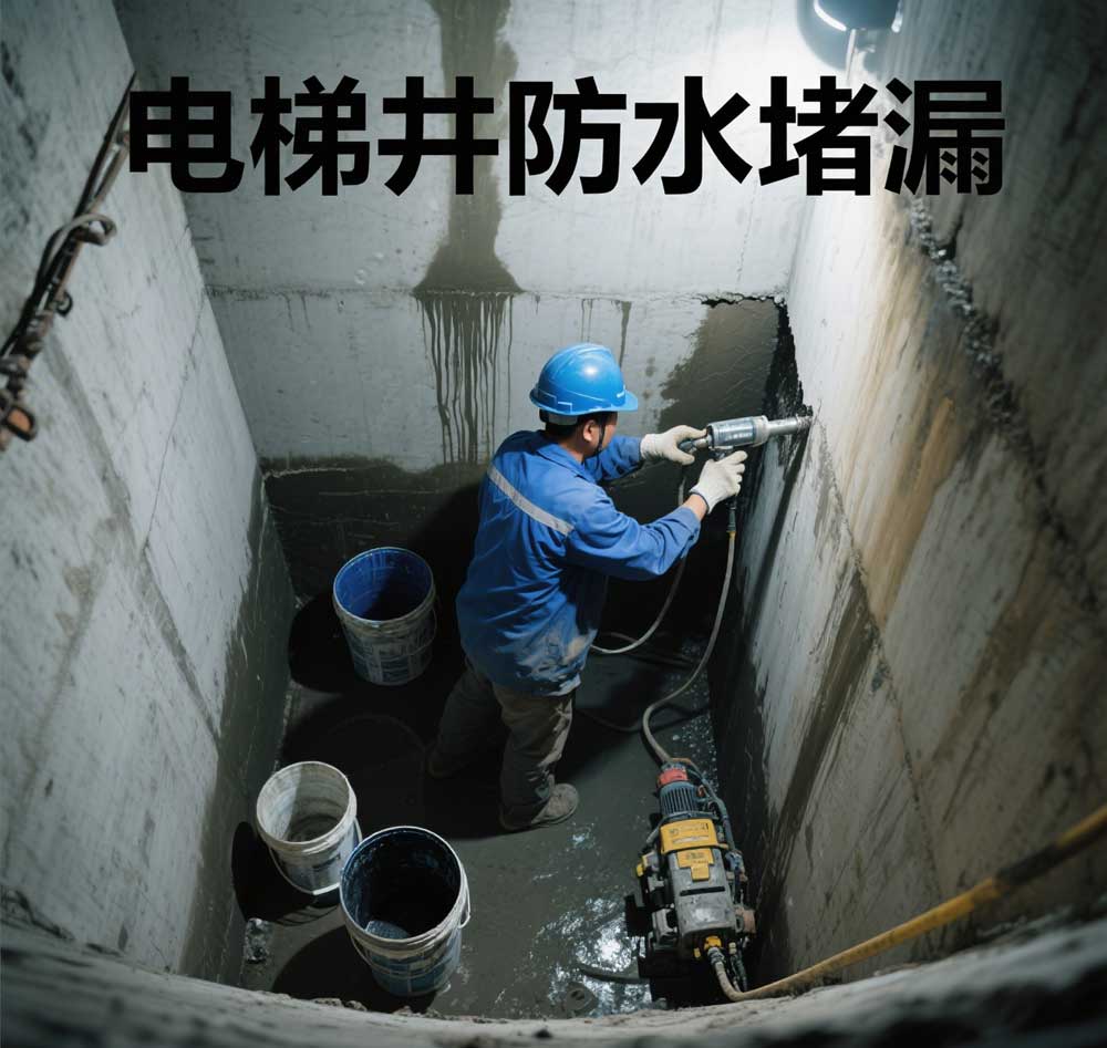 电梯井防水堵漏，杭州专业电梯井漏水维修公司